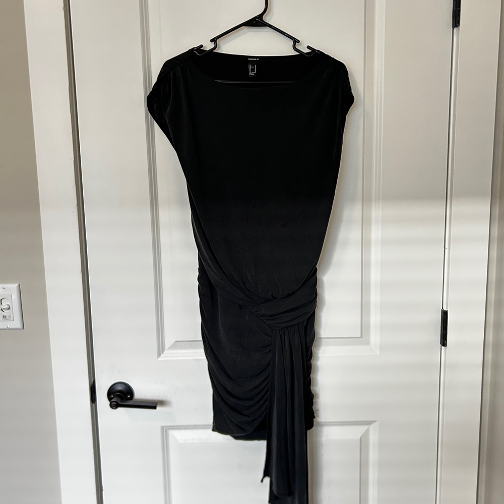 Forever 21 Black Asymmetrical Dress